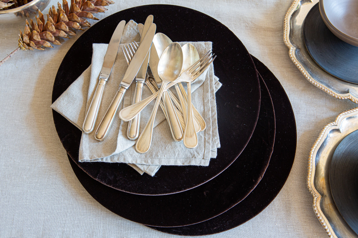 Once Milano lněný ubrousek z jemného lnu set 4 ks