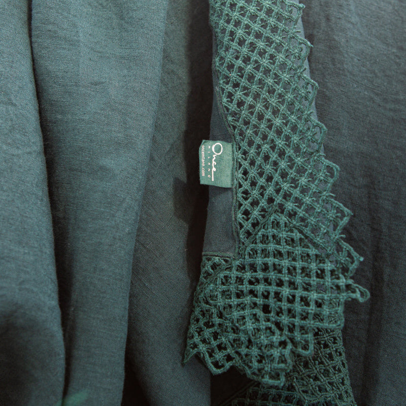 Once Milano lněný ubrus s krajkou Sicily