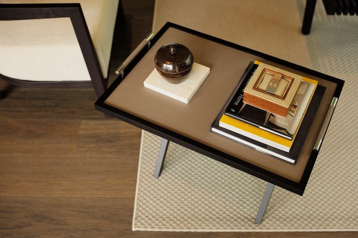 Nízký skládací stolek s odnímatelným podnosem DEDALO - Pinetti - perdonahome