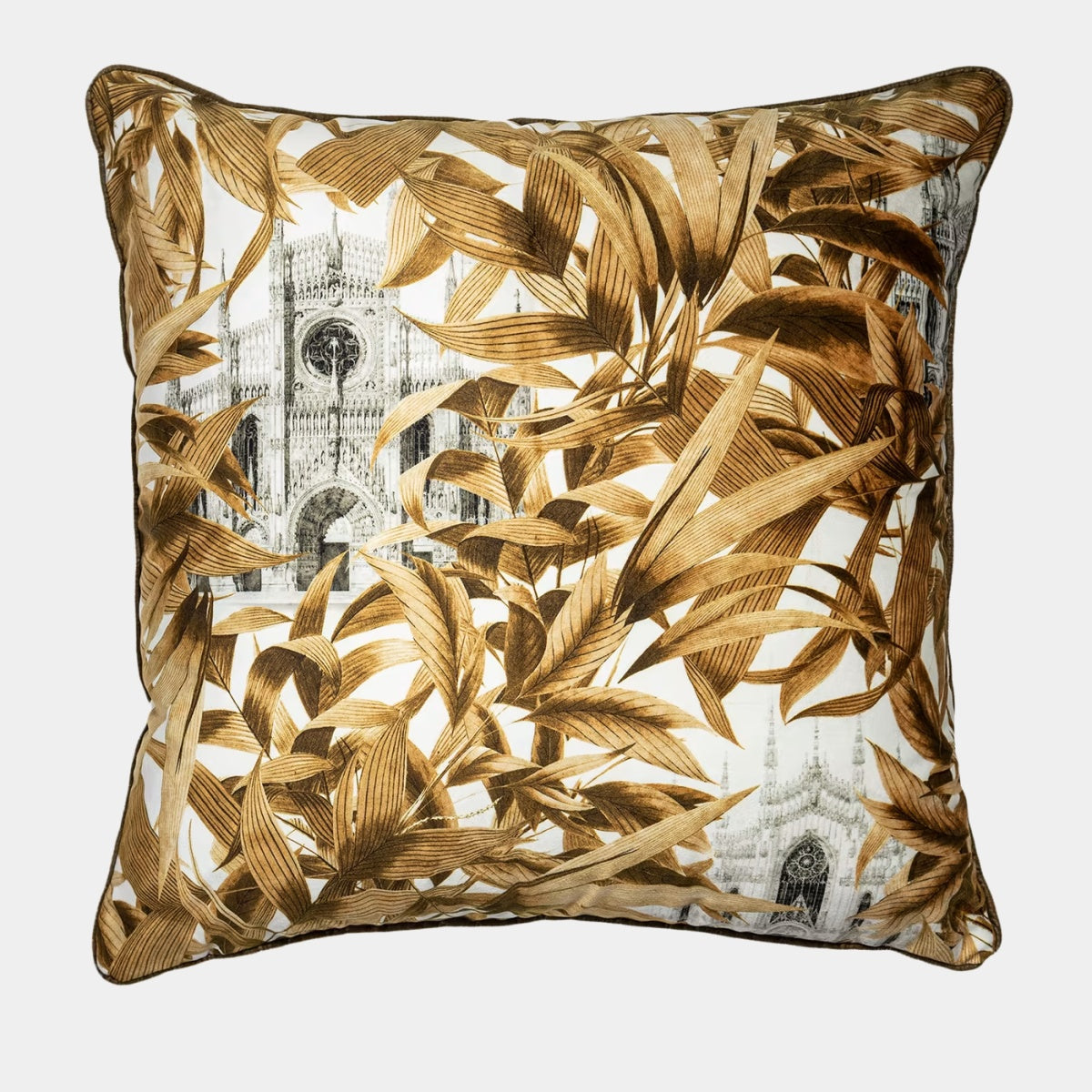 VITO NESTA sametový dekorační polštář s milánskou katedrálou