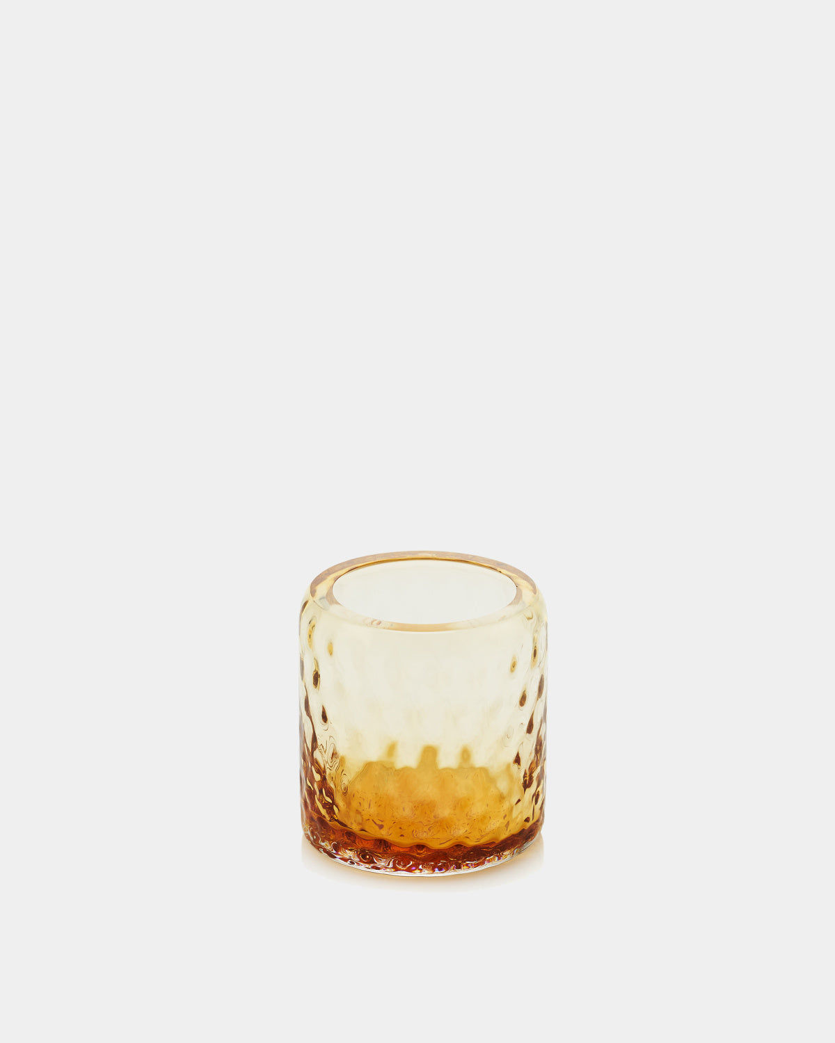Aquazzura Balloton skleněný svícen na čajovou svíčku amber
