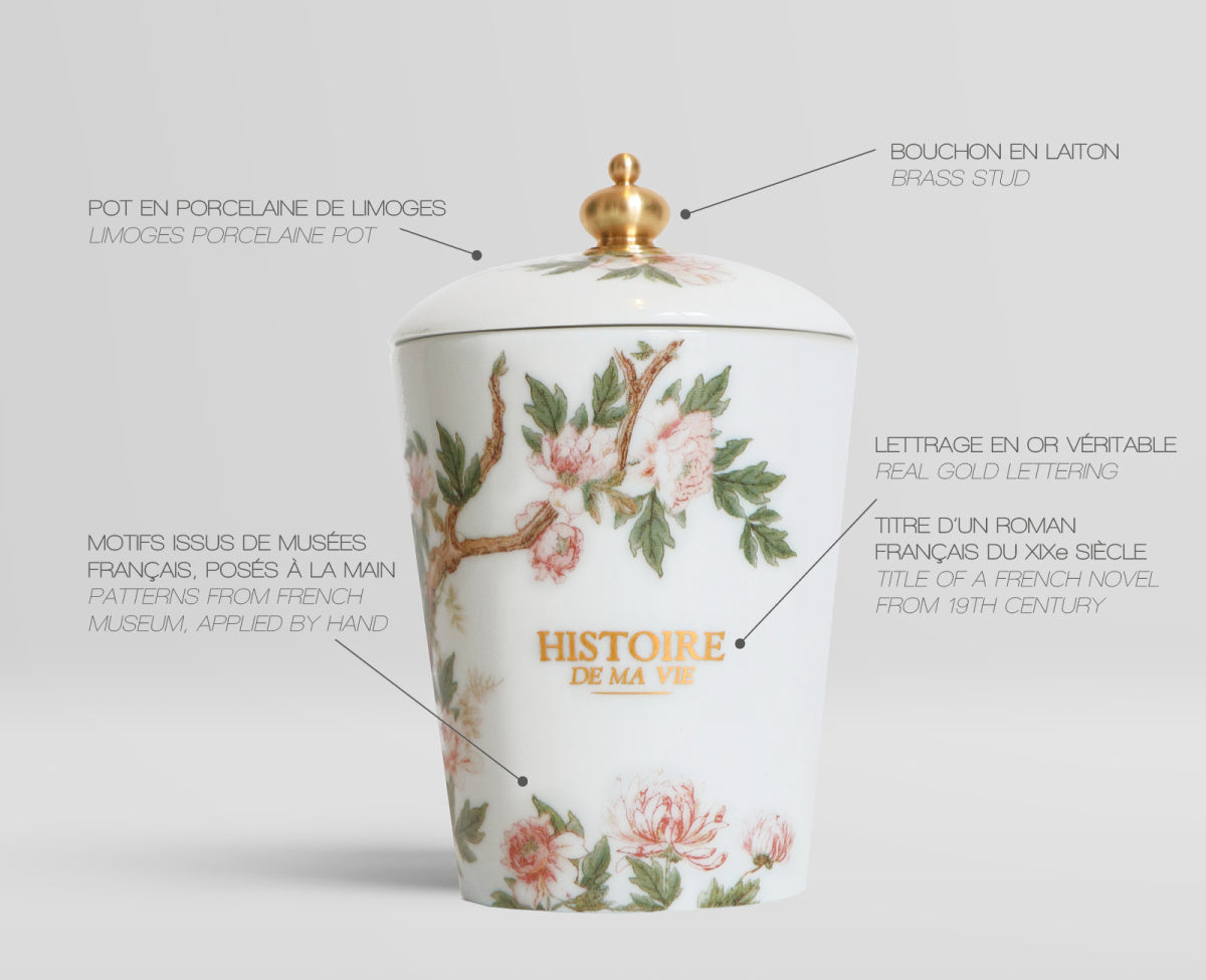 Le Grand Siecle Vonná svíčka v porcelánové dóze Histoire de ma vie