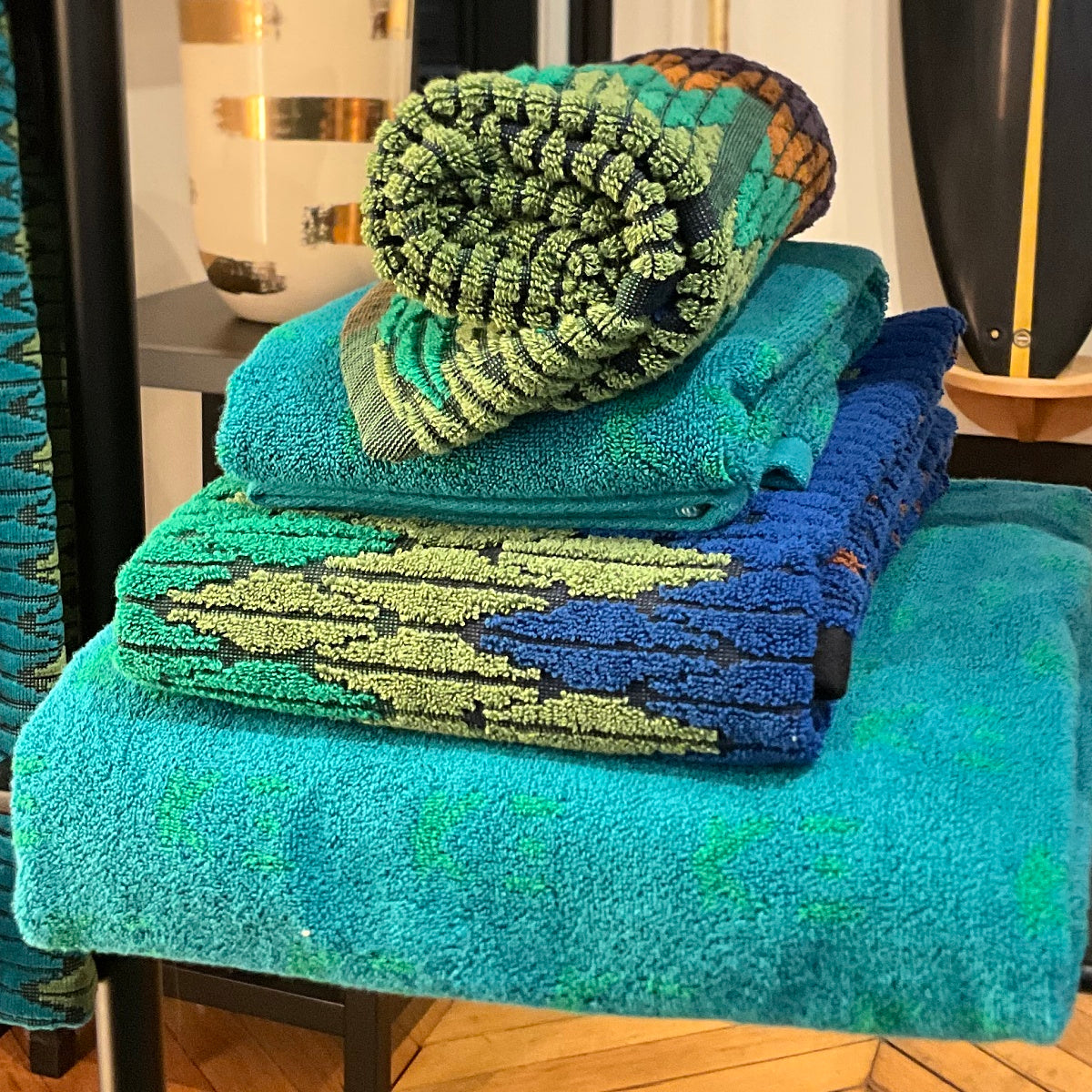 K-3 Lagoon Luxusní velurový ručník 600 g/m²