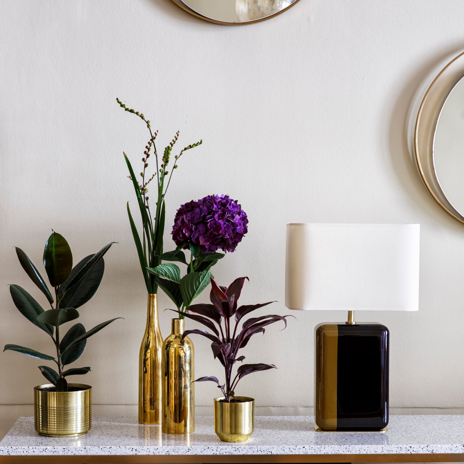 Designová stolní artdeco lampa BOURBON BLACK