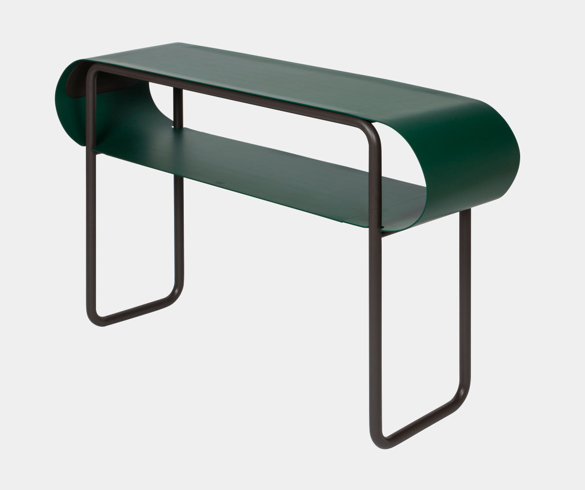 Designový kožený konzolový stolek LOOP