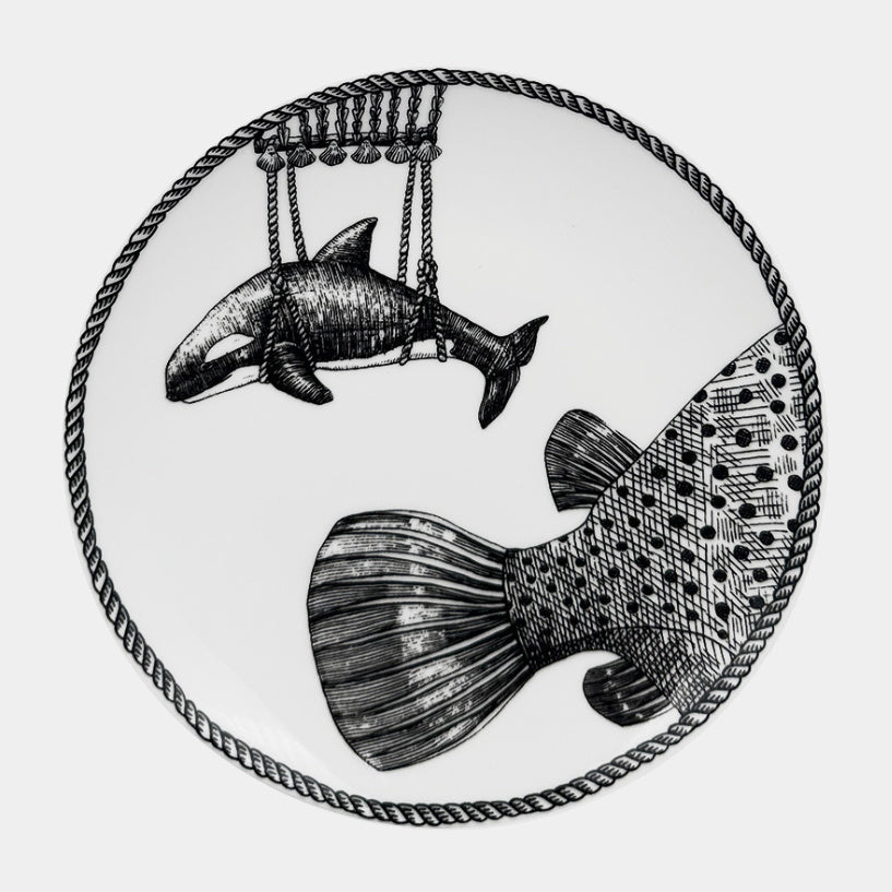 MONTGOLFIERS Sada porcelánových talířků 15cm