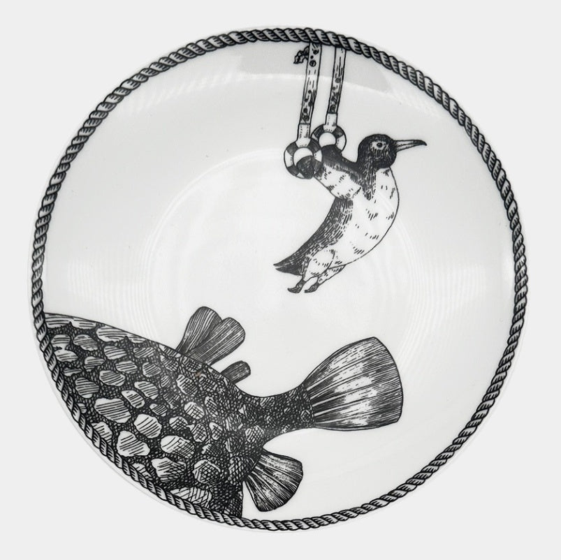 MONTGOLFIERS Sada porcelánových talířků 15cm