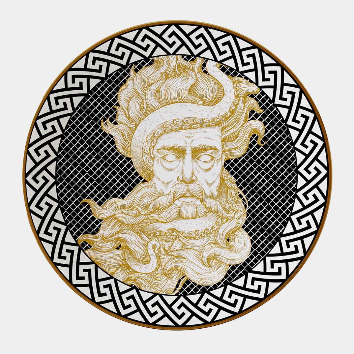 ATLANTIS Sada malých porcelánových talířků Goddes a Poseidon