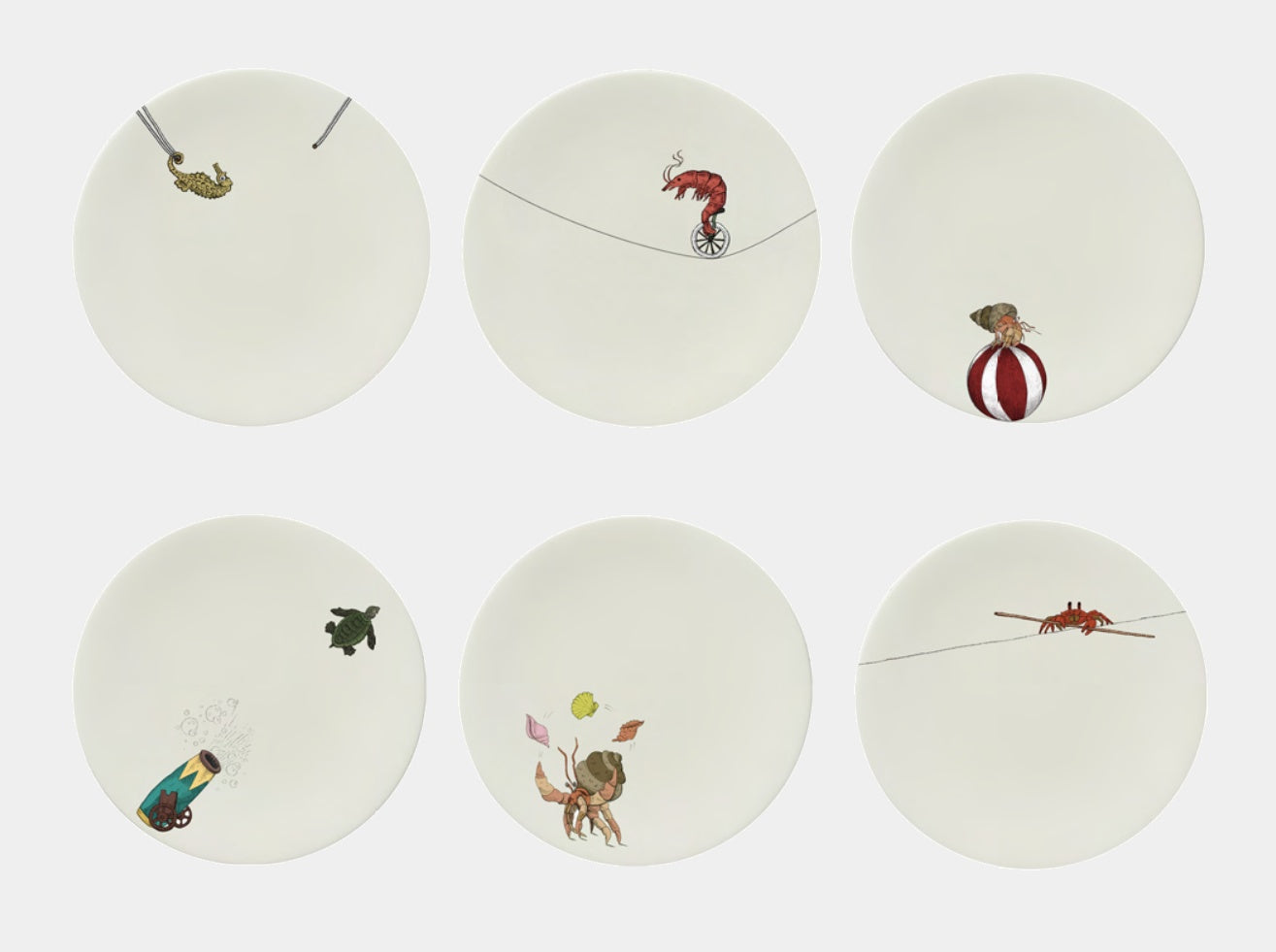 AQUATIC CREATURES Dezertní talířky Searcus