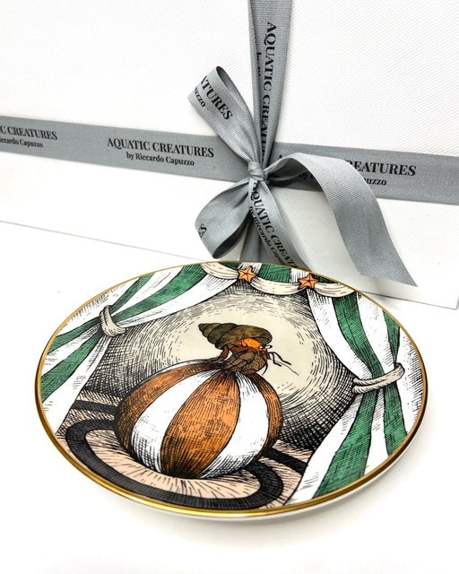 Sada porcelánových talířů s motivem poustevníka kraba Aquatic Creatures