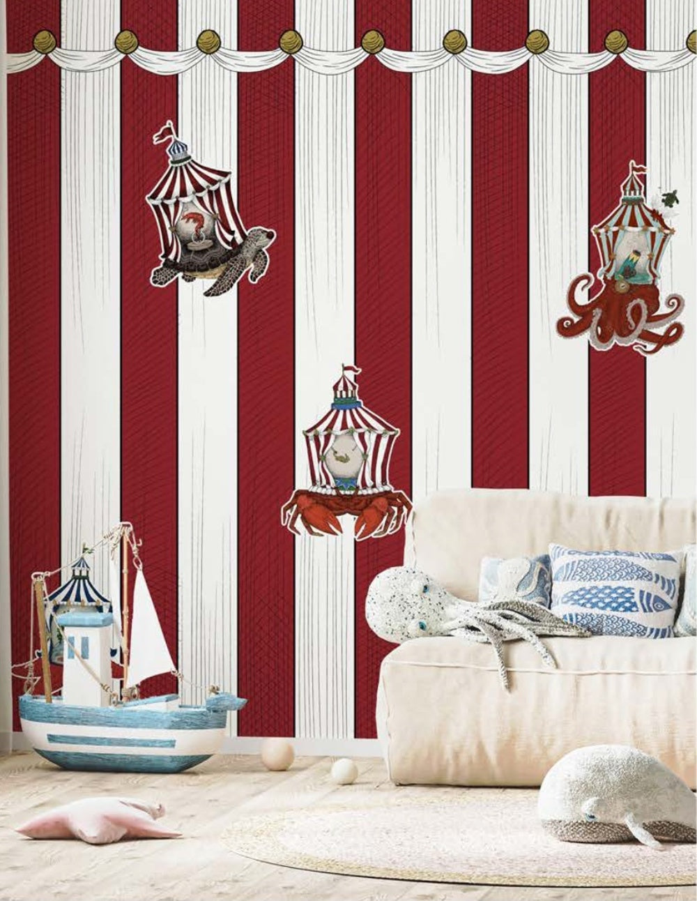 Designová tapeta s mořským motivem Searcus 