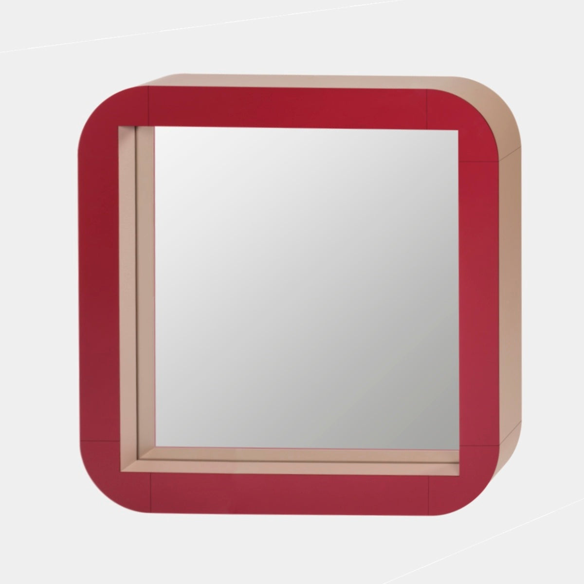 Designové čtvercové nástěnné zrcadlo Giobagnara Rudi CAPITOL