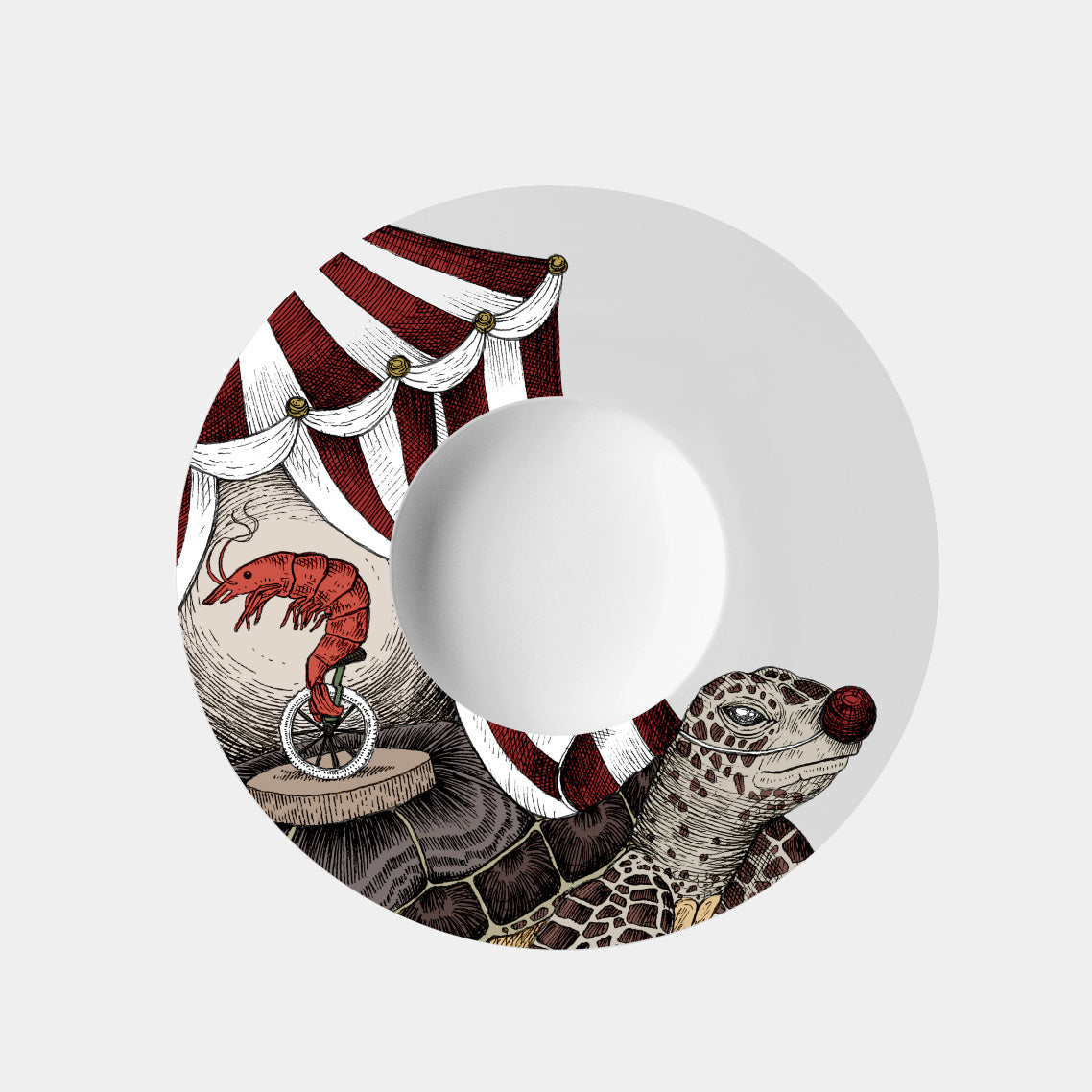 SEARCUS Hluboký pasta talíř Turtle