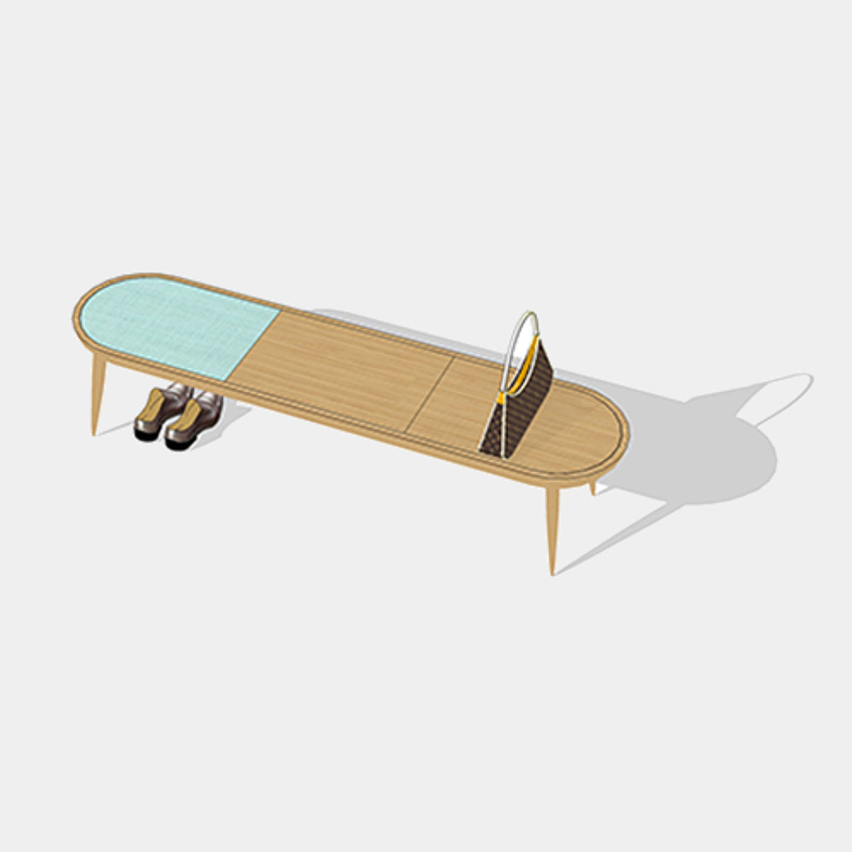 Helena Dařbujánová Designová lavice AUDREY