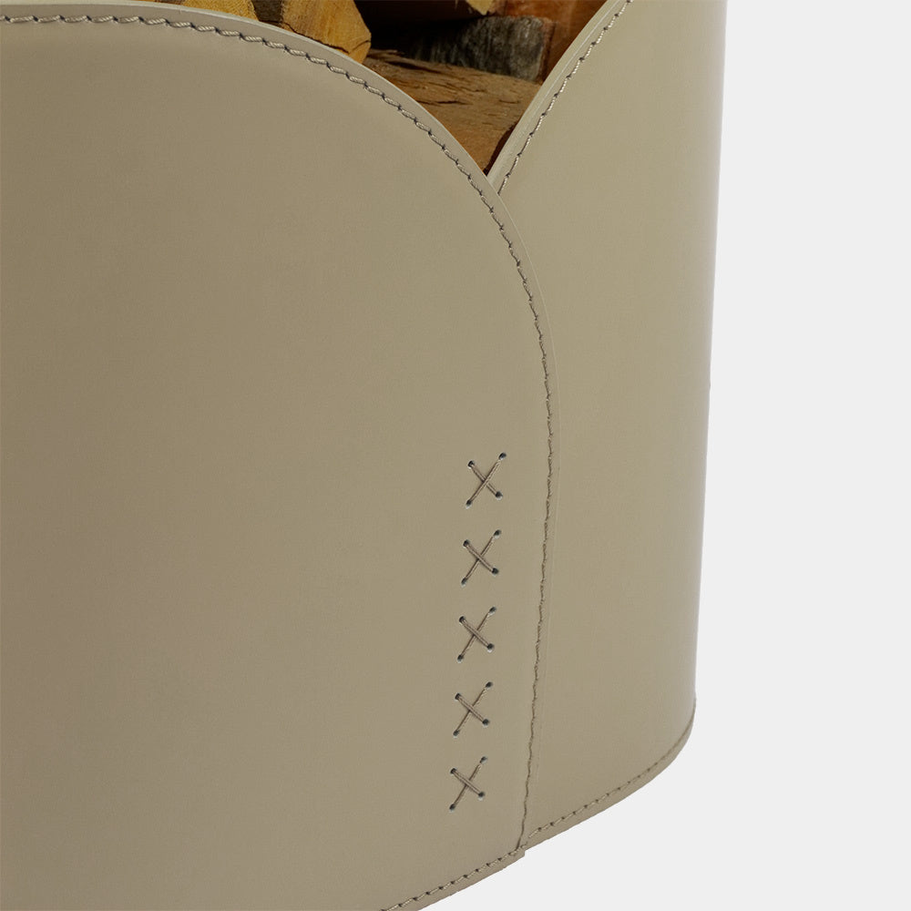 Limac Design Ignis Designový kožený koš na krbové dřevo