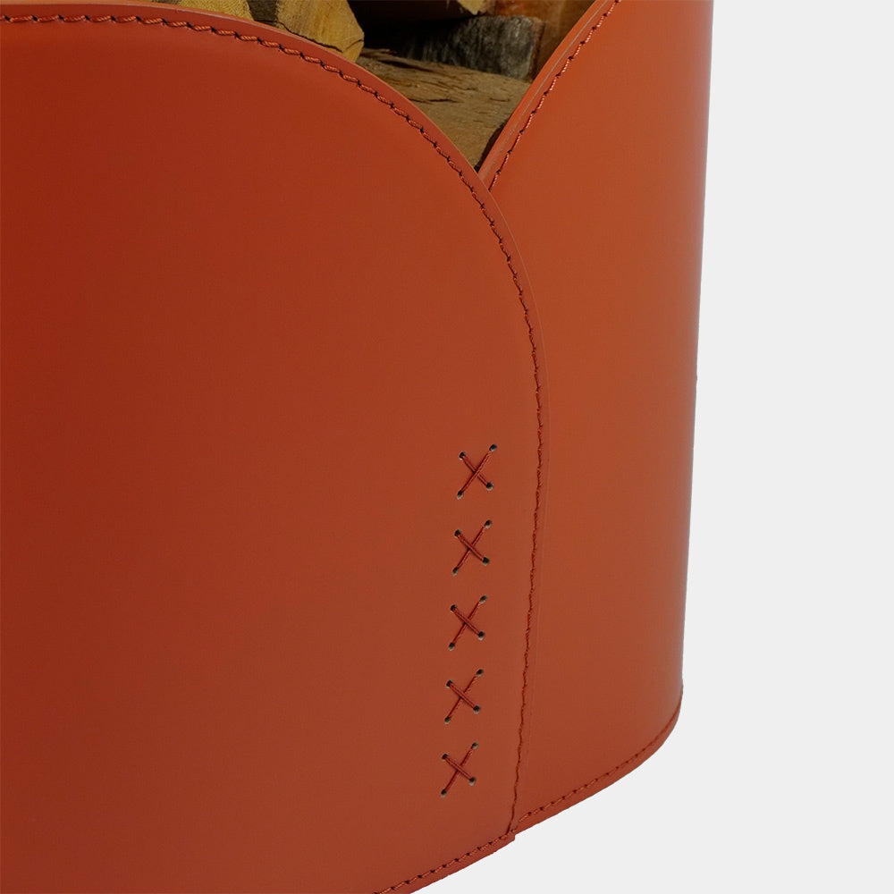 Limac Design Ignis Designový kožený koš na krbové dřevo
