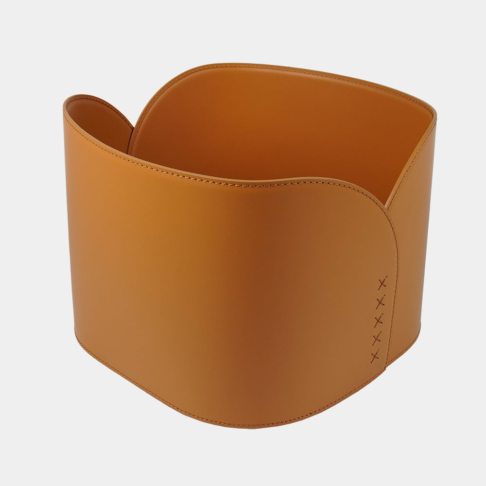 Limac Design Ignis Designový kožený koš na krbové dřevo