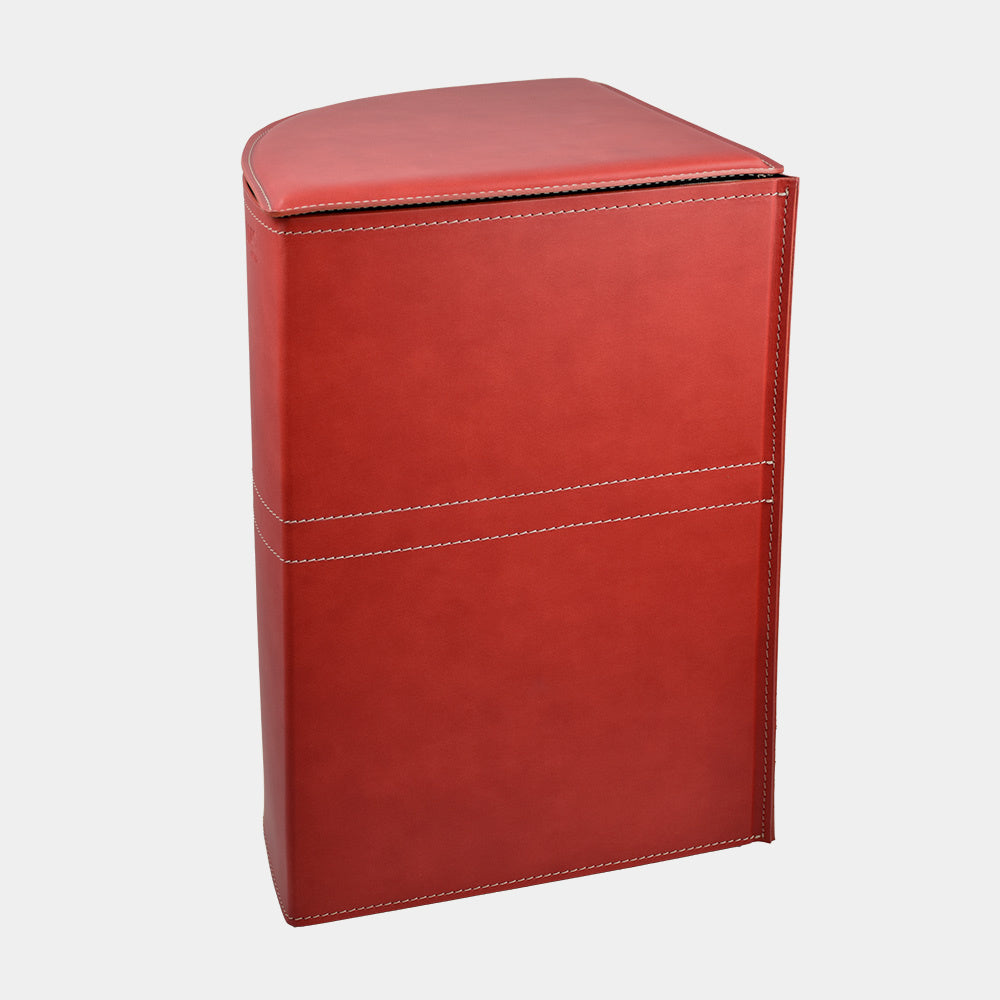 Limac Design – Rohový kožený koš na prádlo Simon