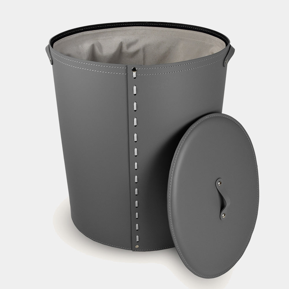 Limac Design – Oválný kožený koš na prádlo Ricky