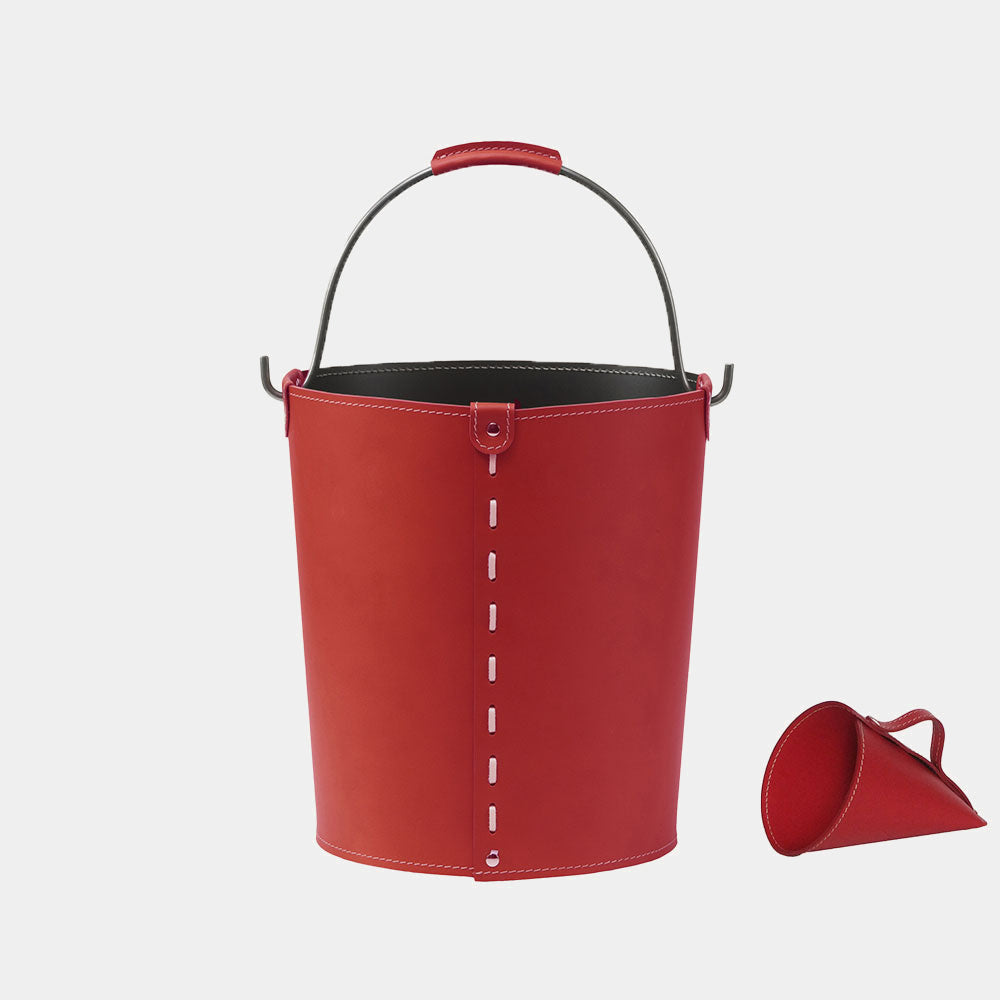 VIPEL Designový koš na krbové pelety s lopatkou