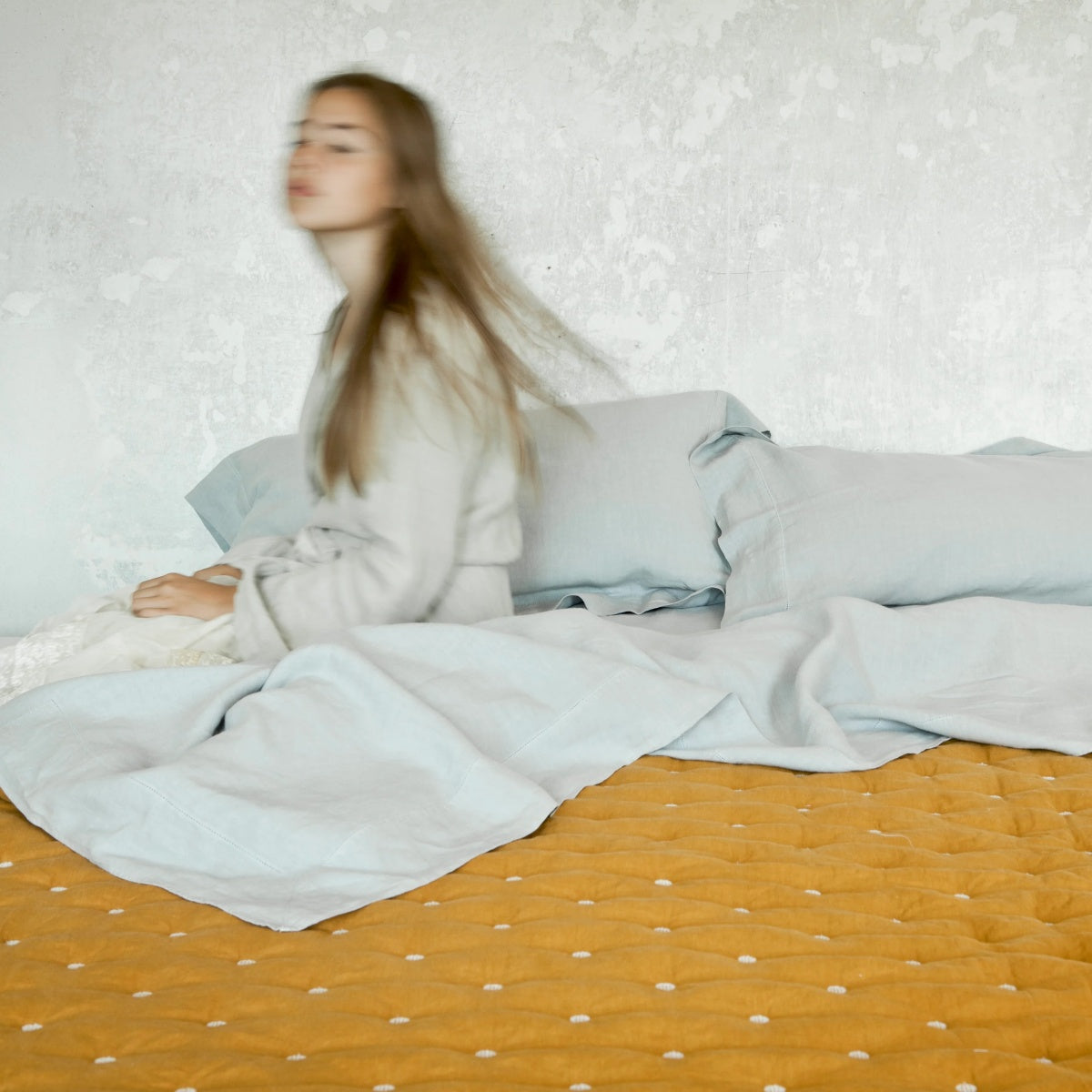 Once Milano luxusní lněný quilt
