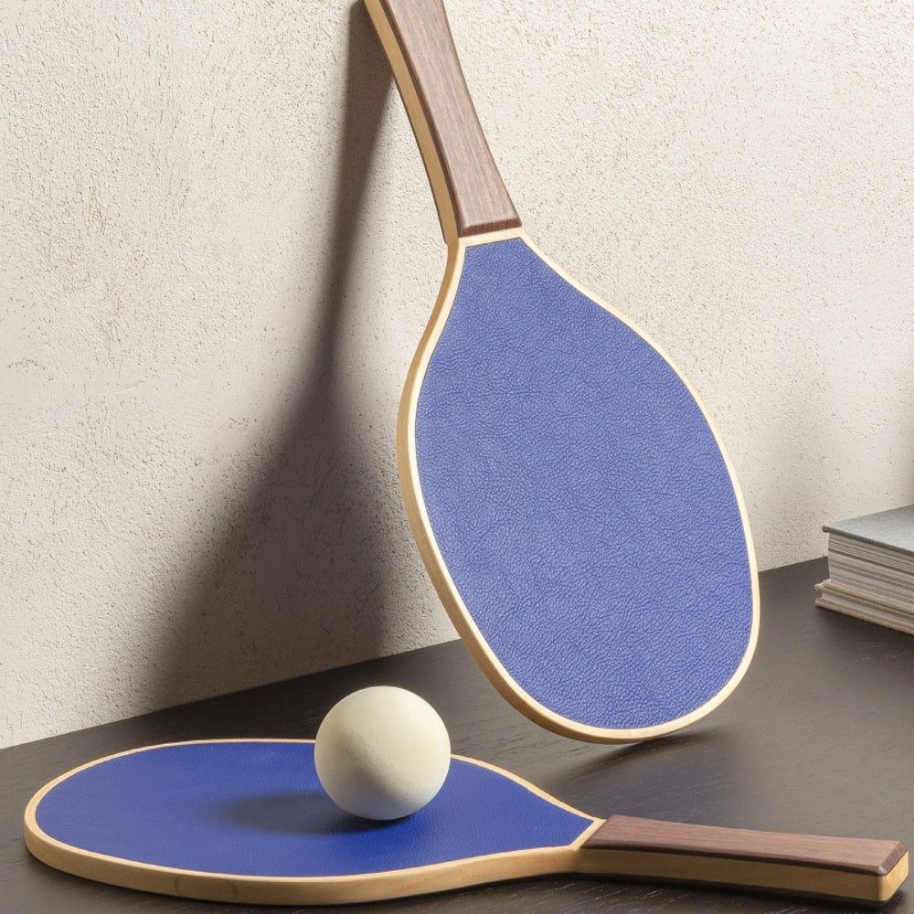 Designové dřevěné rakety na plážový tenis