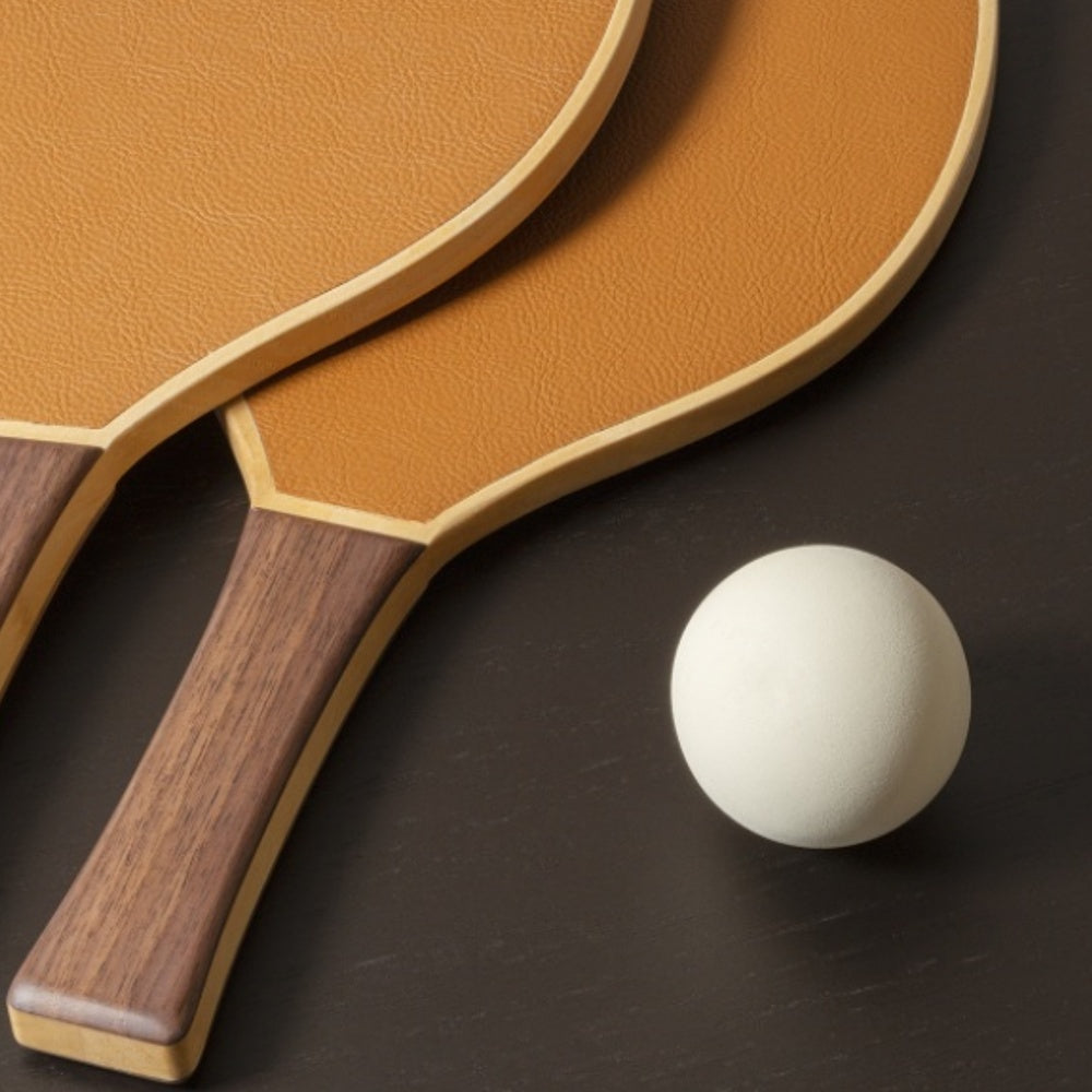 Designové dřevěné rakety na plážový tenis