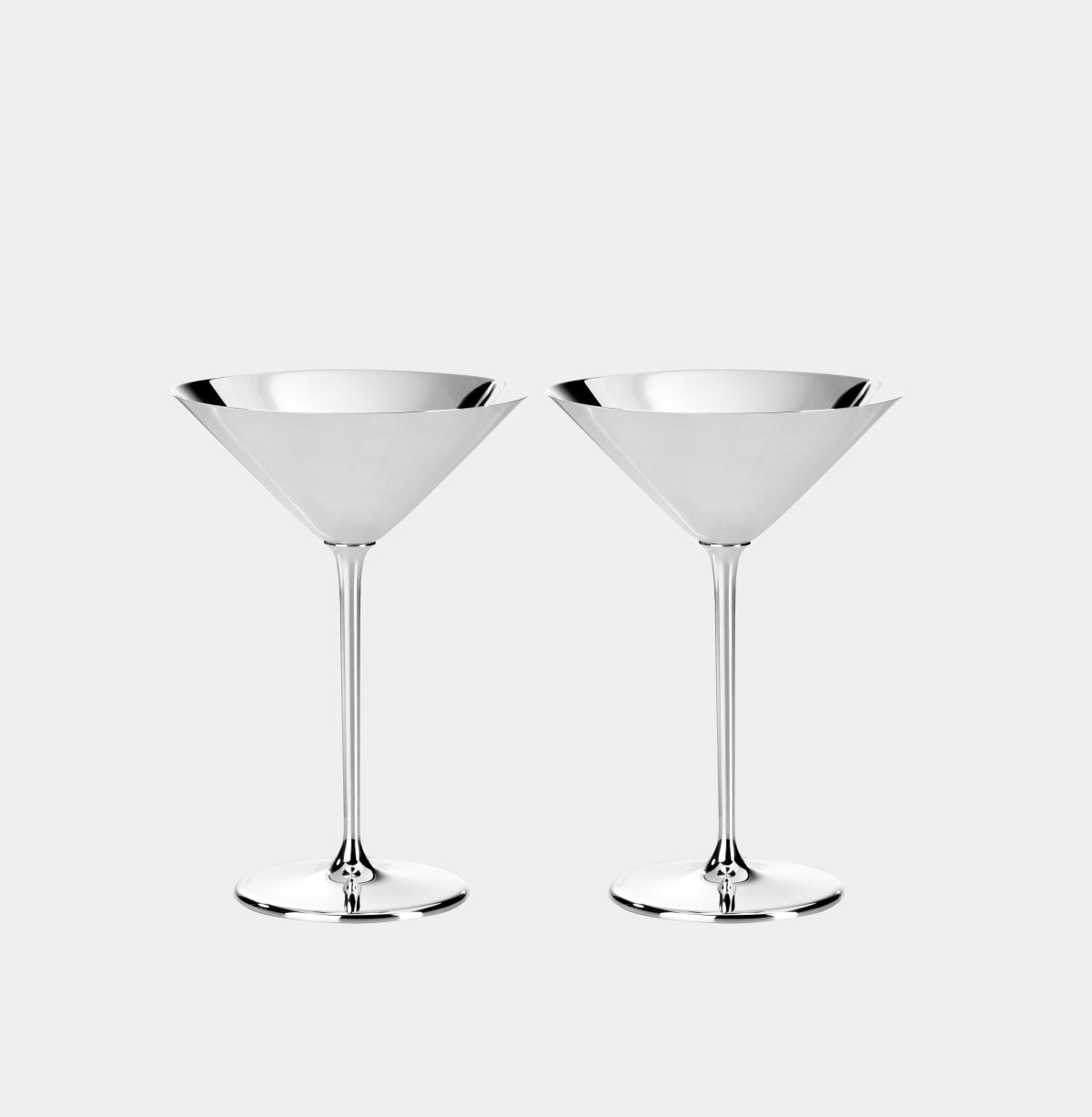 GREGGIO Luxusní postříbřená sklenička na Martini