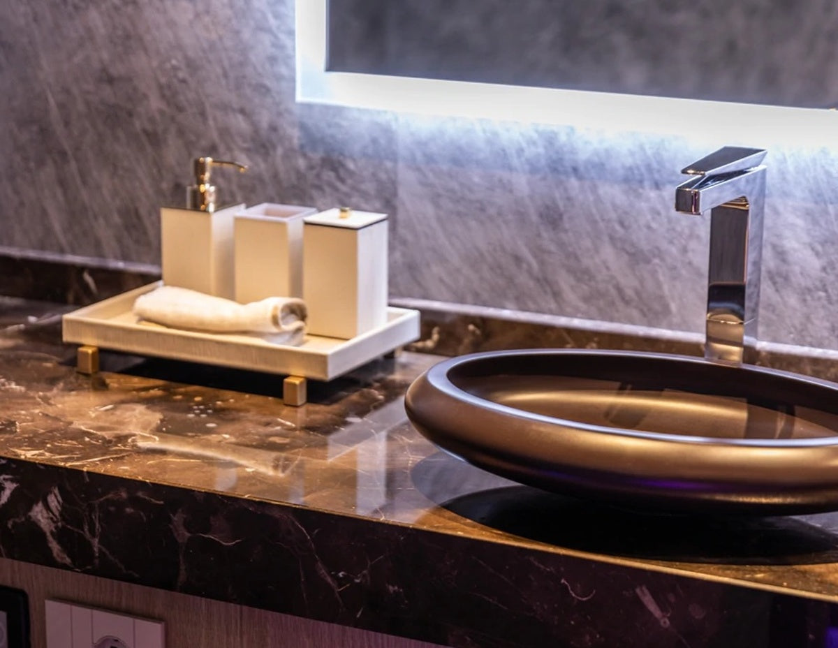 Pinetti luxusní kožený organizér do koupelny Rialto velký