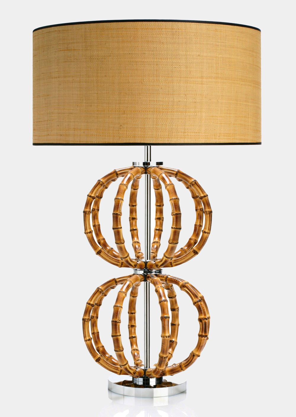 Stolní lampa MEDEA N°3 s bambusovým podstavcem