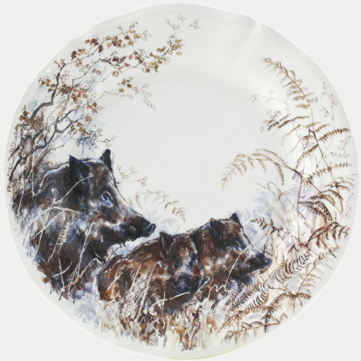 GIEN SOLOGNE talíř 23,2 cm - vzor zvěř