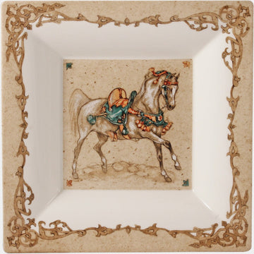 GIEN CHEVAUX DU VENT Čtvercová miska 22 cm