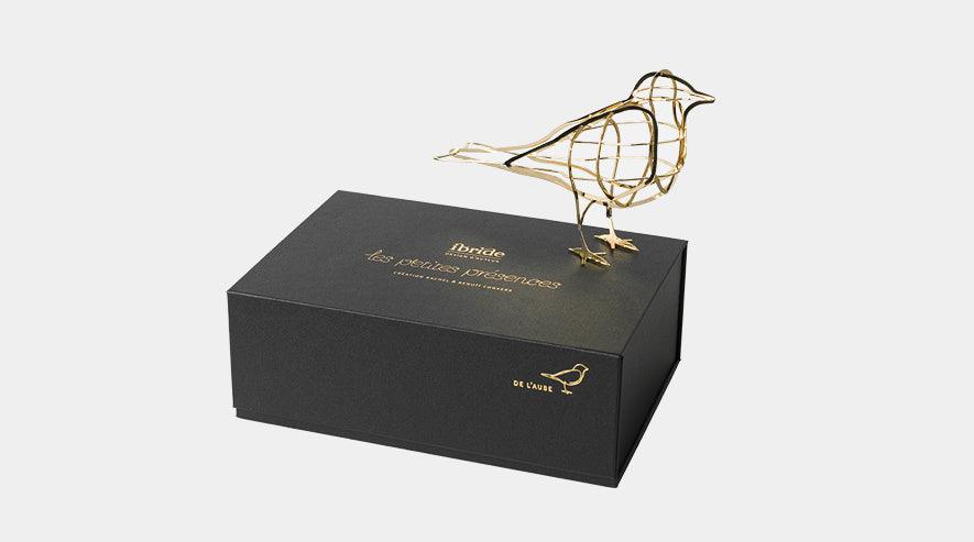 IBRIDE Zlatý dekorativní pták-objet d'art-perdonahome