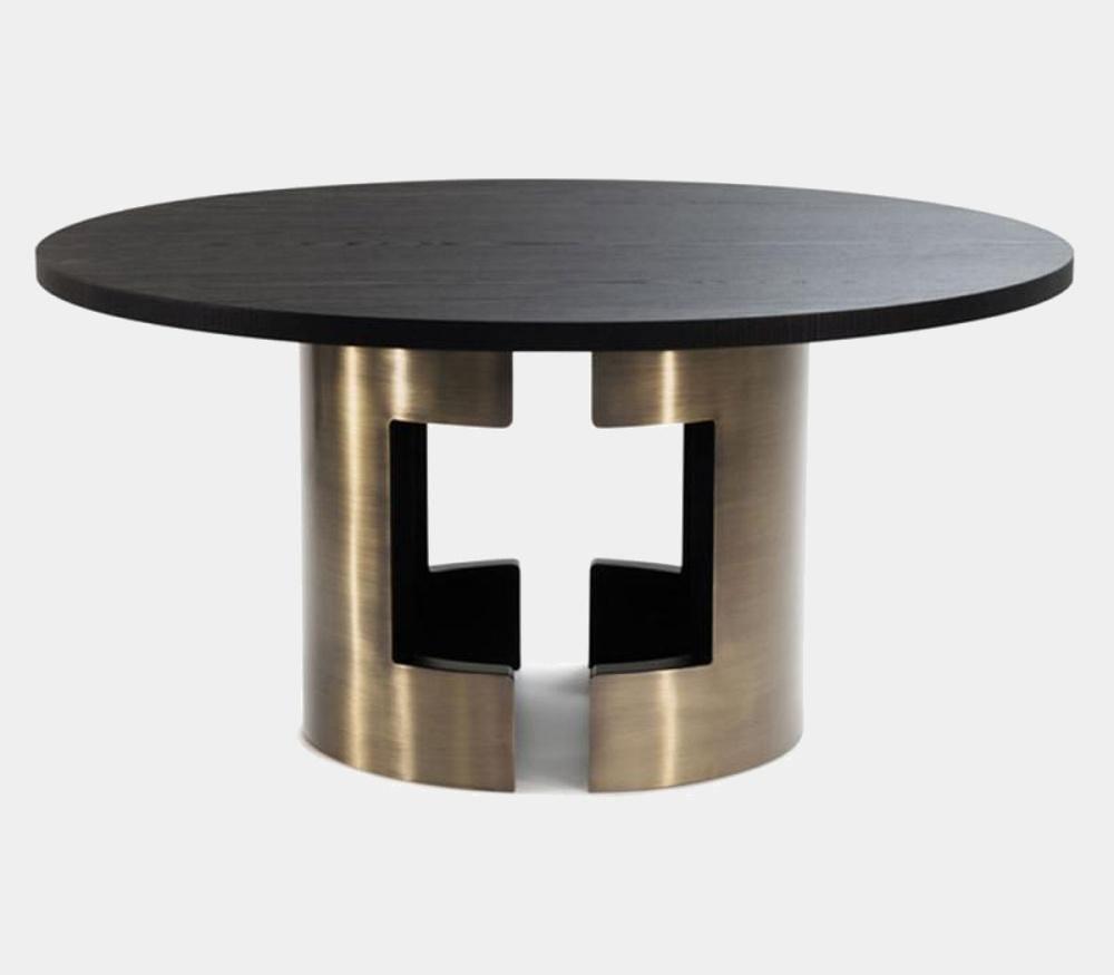 Disegnopiu Designový kulatý jídelní stůl MAGNETE by Michael Schoeller
