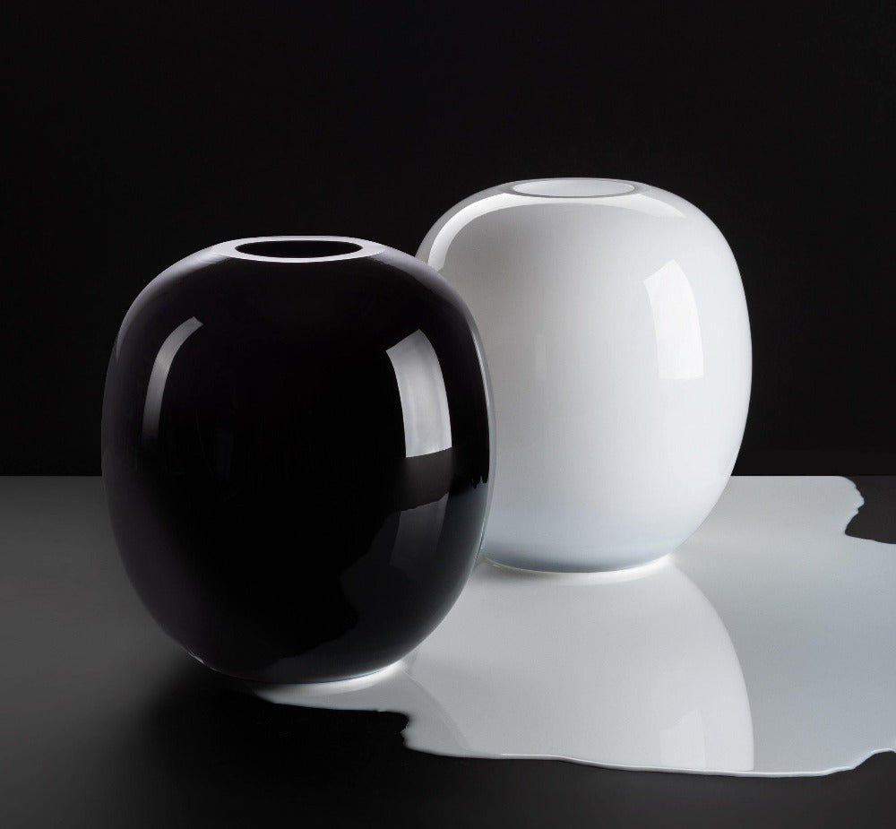František Jungvirt Luxusní skleněná váza WHITE
