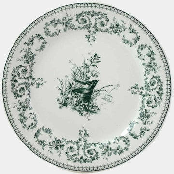 GIEN LES DÉPAREILLÉES GREEN Vintage jídelní souprava