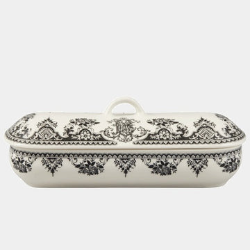 GIEN Vintage kameninová dóza na zubní kartáčky MONOGRAMME
