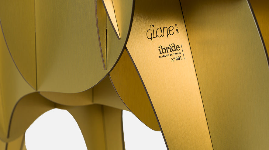IBRIDE vysoký konzolový stolek DIANE GOLD