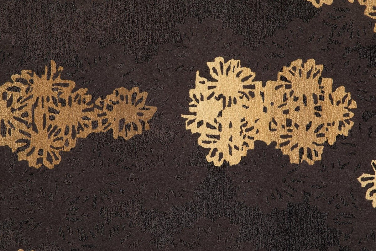 Vlněný koberec HANAKIRIKO HAKONE BLACK - K3 - perdonahome