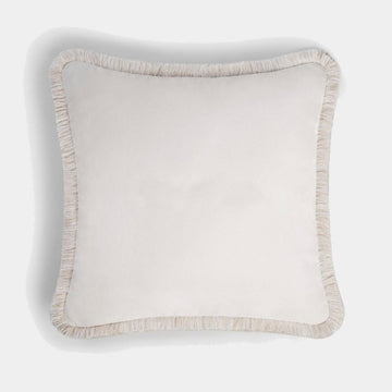 LO DECOR sametový dekorační polštář s třásněmi HAPPY PILLOW