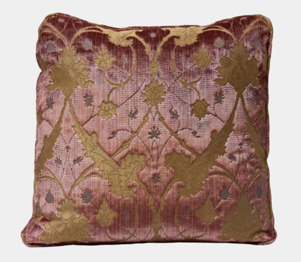 Luxusní sametový polštář CA´ D´ORO růžový - Luigi Bevilacqua - perdonahome