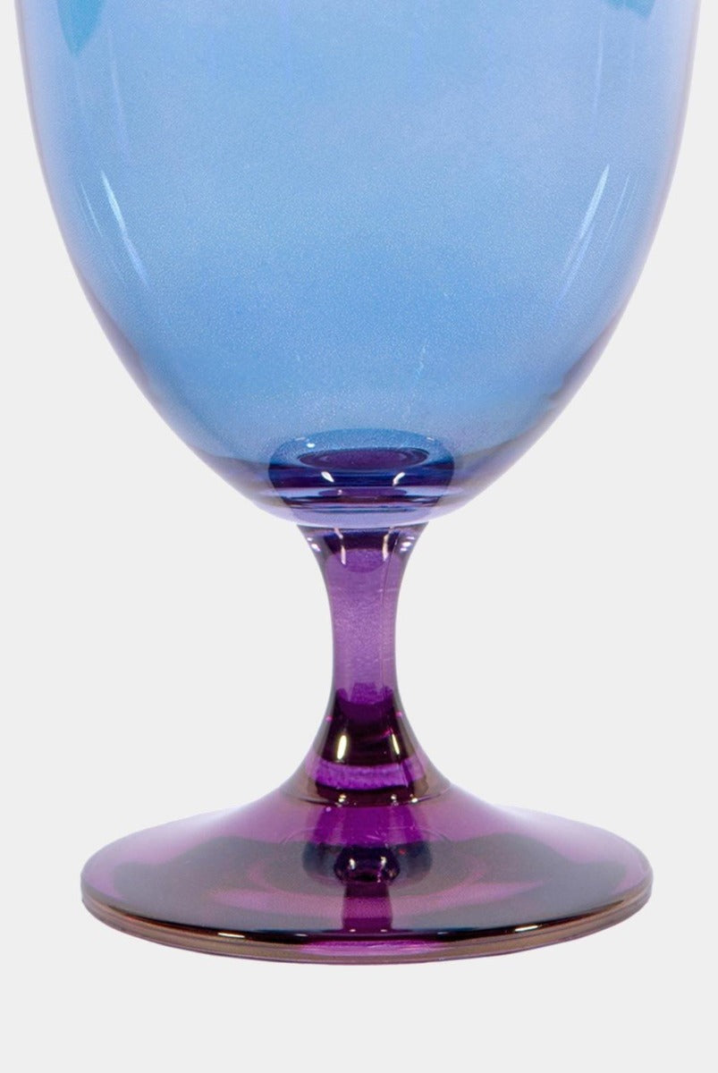 Fialovomodrá sklenice na vodu, 2 ks - Luisa Beccaria - perdonahome