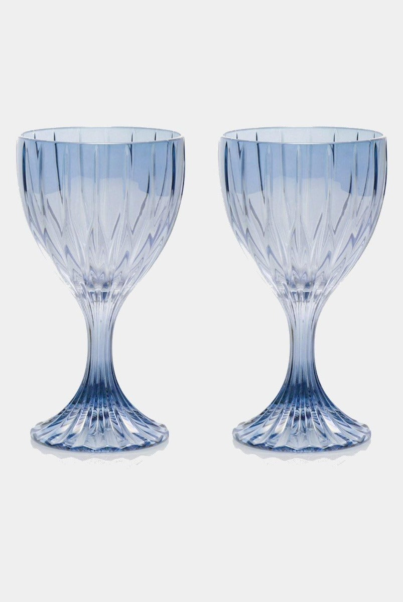 Modrá sklenice PRESTIGE na víno, 2 ks - Luisa Beccaria - perdonahome