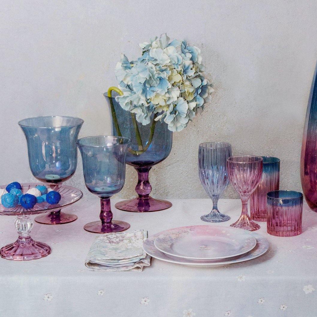 Modrofialová váza na svíčku - Luisa Beccaria - perdonahome