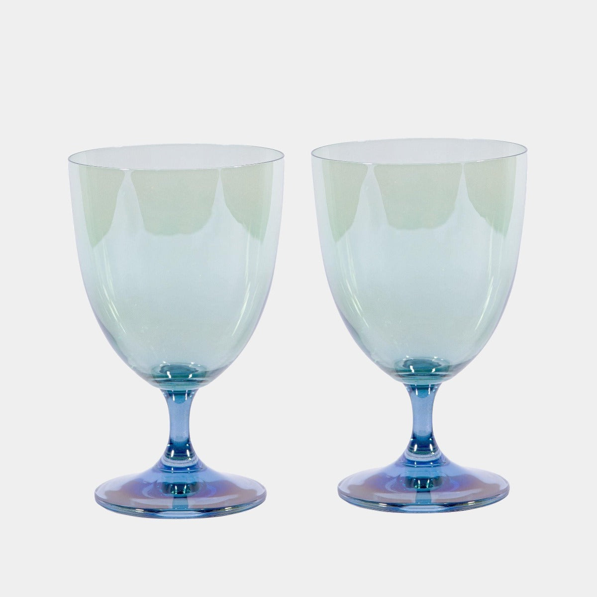 Modrozelená sklenice na vodu, 2 ks - Luisa Beccaria - perdonahome