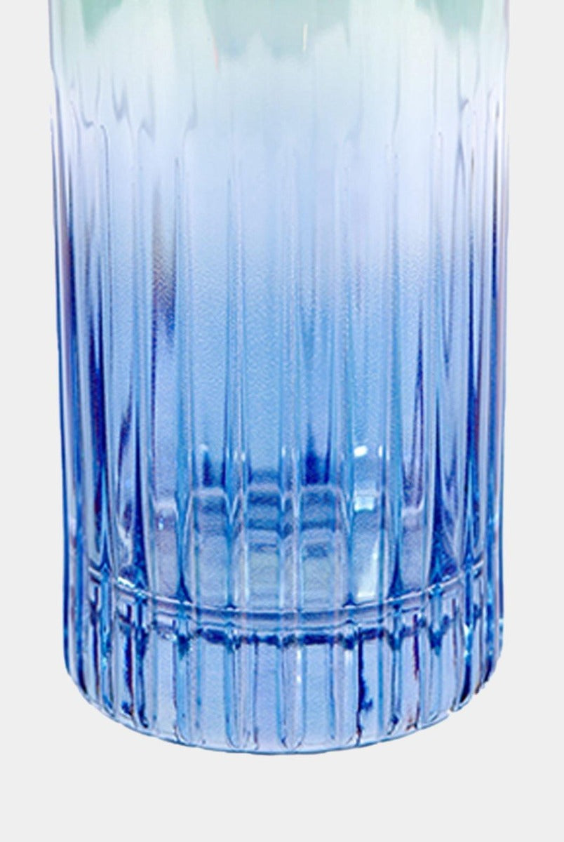 Modrozelená sklenice tumbler vysoká, 2 ks - Luisa Beccaria - perdonahome
