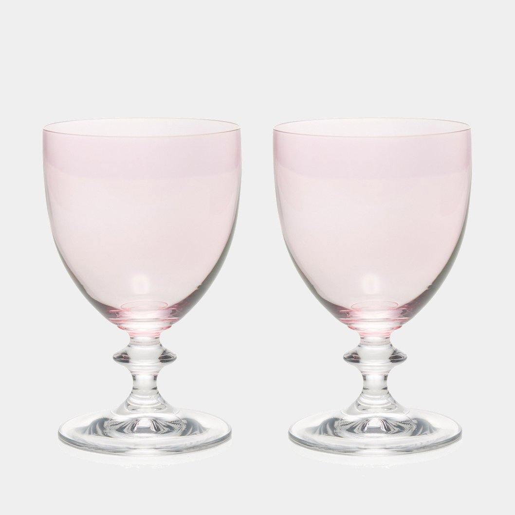 Růžová sklenice ROSY na vodu, 2 ks - Luisa Beccaria - perdonahome