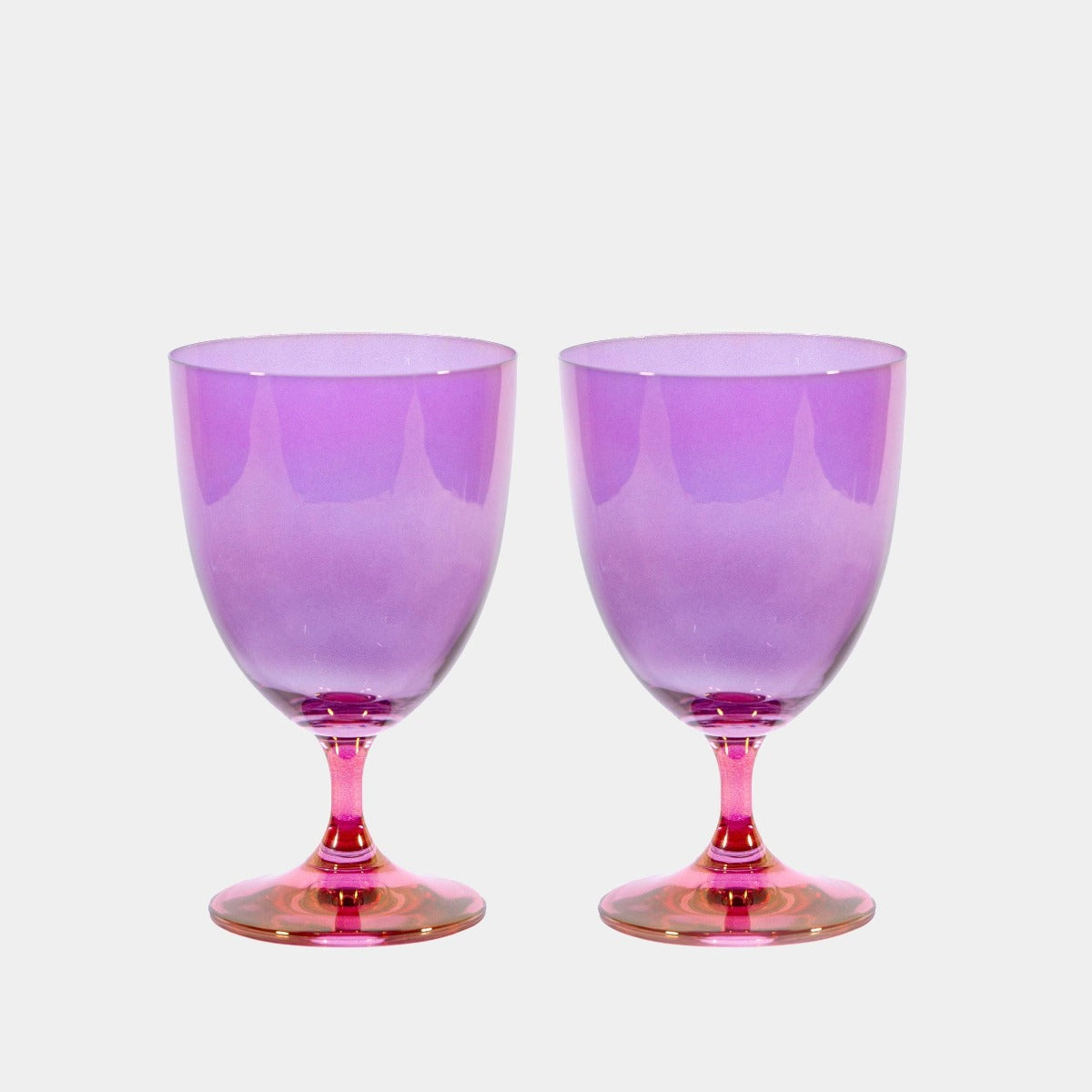 Růžovofialová sklenice na víno, 2 ks - Luisa Beccaria - perdonahome