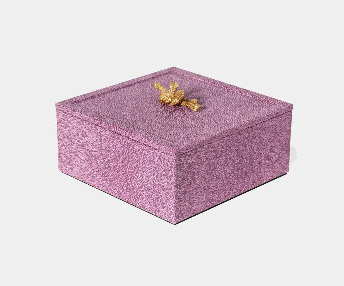 Kožená krabička THALIA s úchytkou z 24K zlata - Pinetti - perdonahome