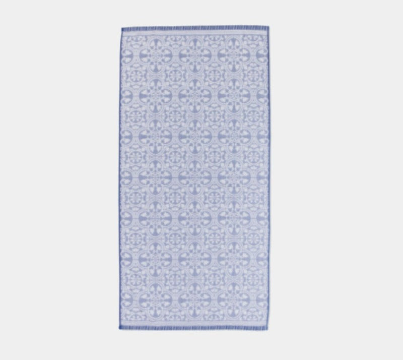 PIP STUDIO luxusní žakárový ručník 500 gr/m2 TILE DE PIP blue